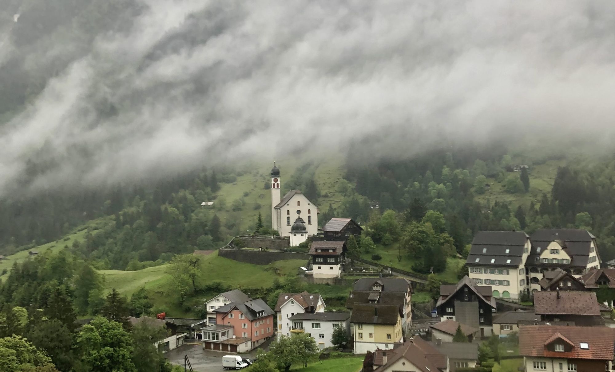 View from the Gotthard railway